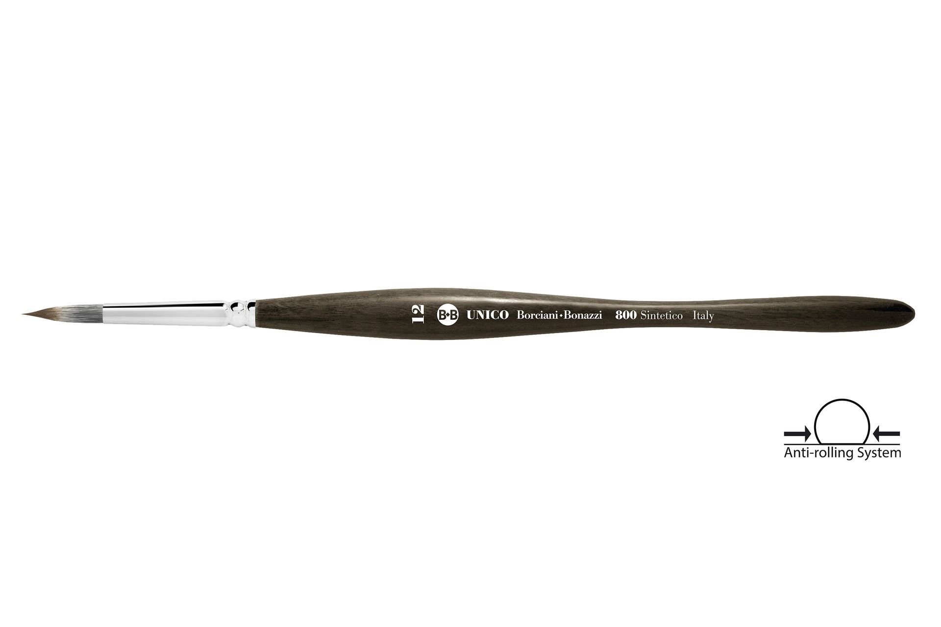 BB Mangusta soft mix 800-0 keinokuitusivellin pyöreä lyhyt varsi