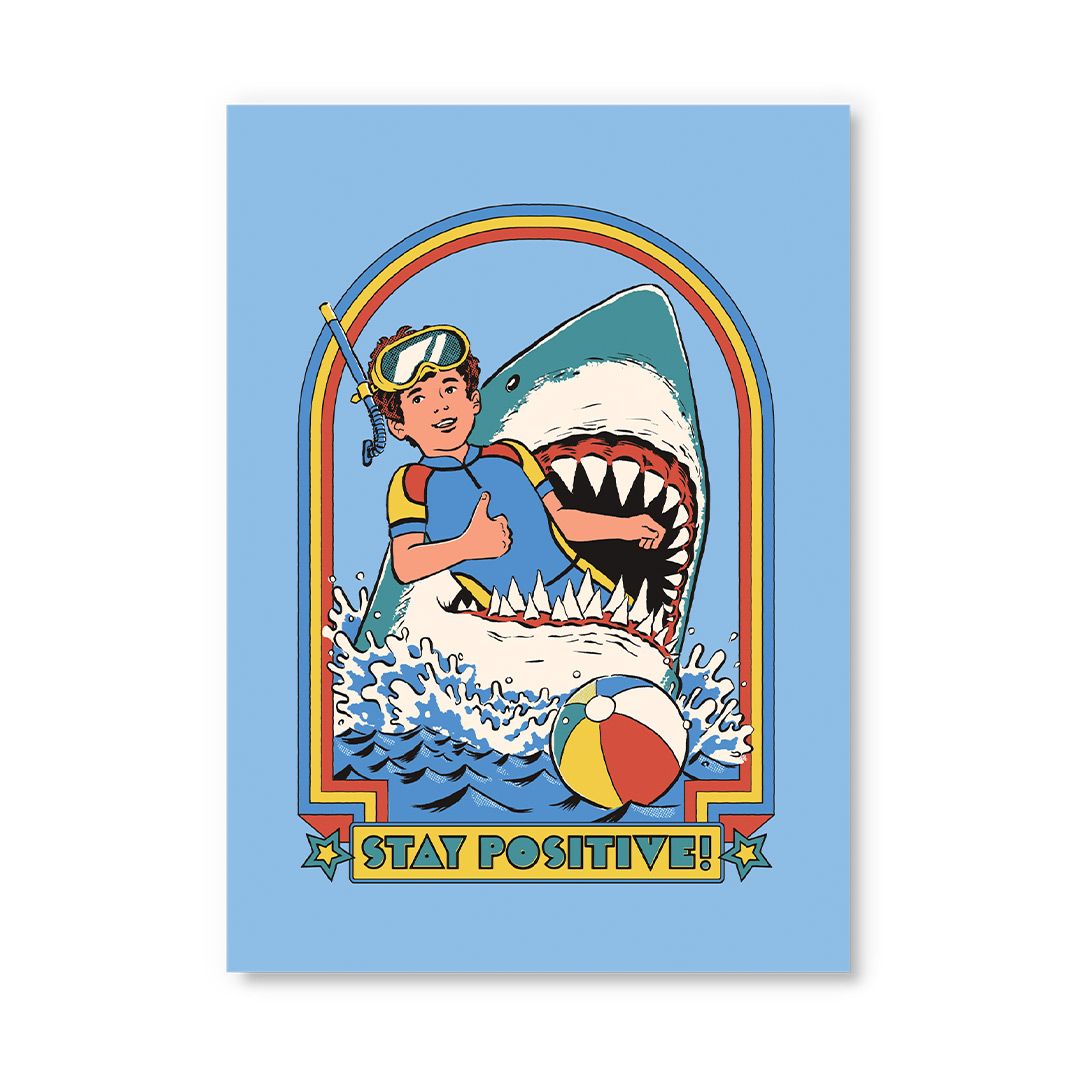 Postikortti Ohh Deer - Stay Positive!