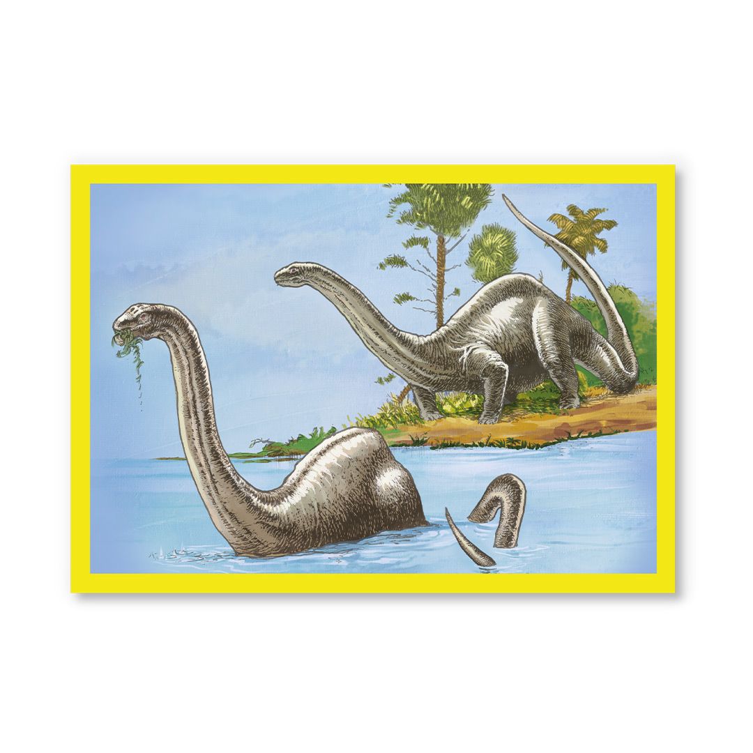 Postikortti Ohh Deer - Brontosaurus