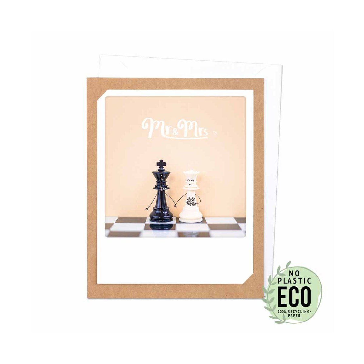 2-osainen kortti Pickmotion - Mr and Mrs Chess