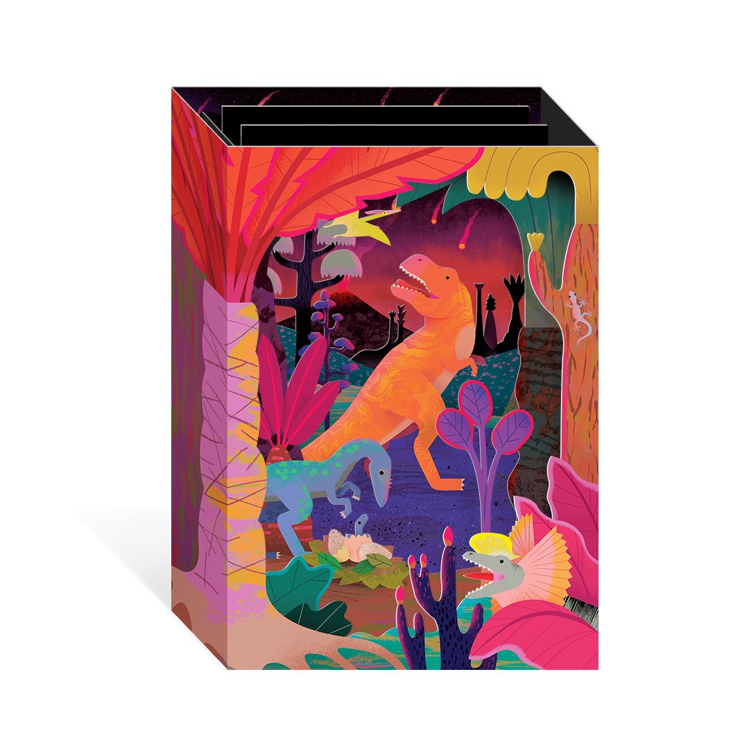 3D-kortti Ohh Deer  - Pop-up Dinosaurs - Perhistoric Carnivores