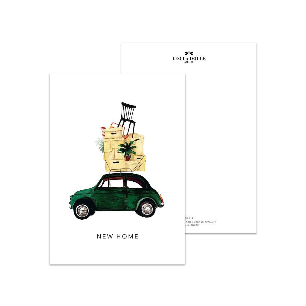 Postikortti Leo la Douce - New home