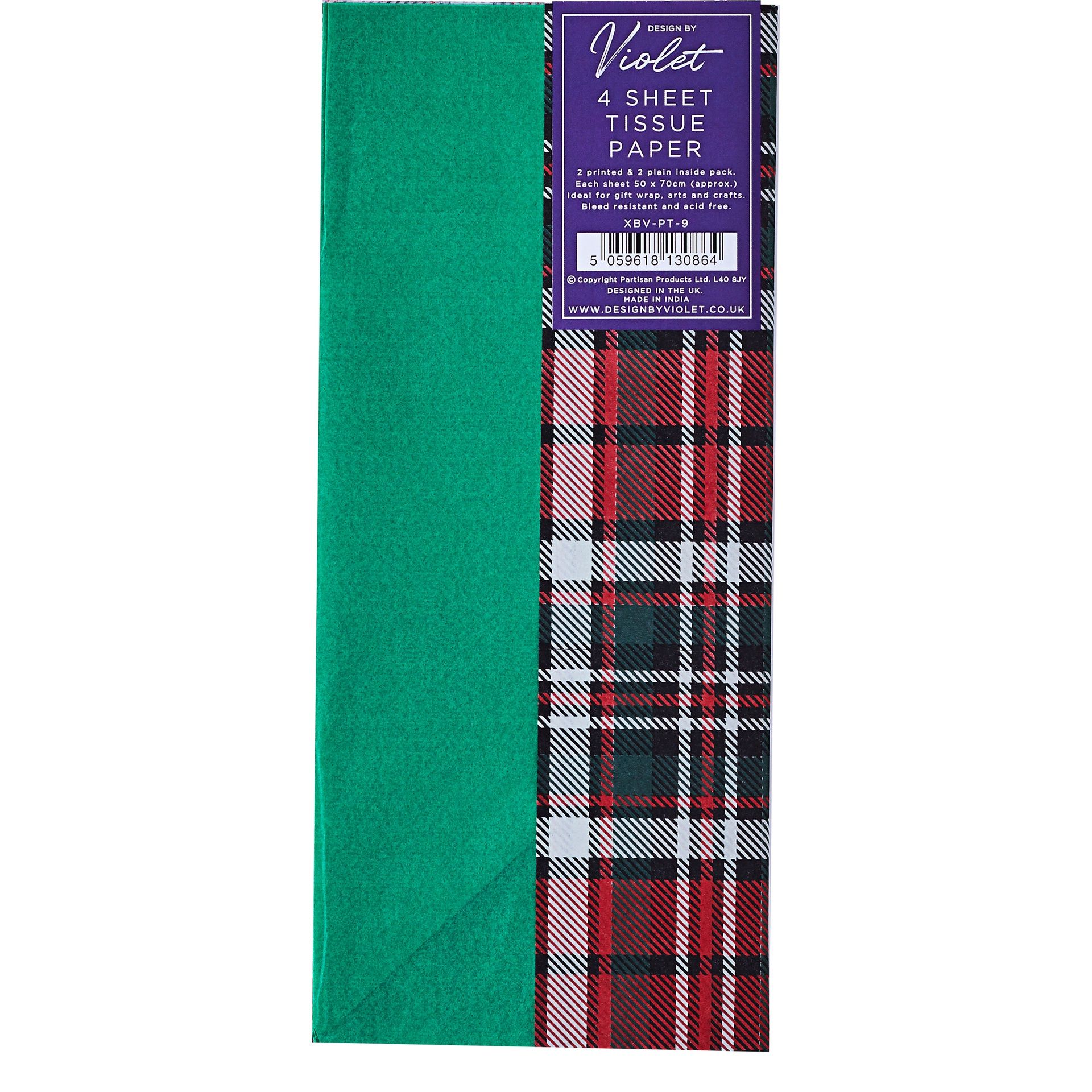 Silkkipaperi Partisan - Tartan