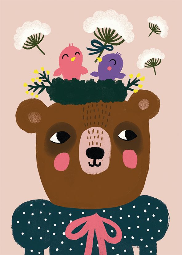 Postikortti Mira Mallius - Pesä päässä