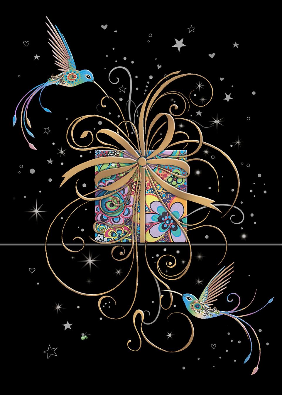 2-osainen kortti Bug Art - Gift Birds