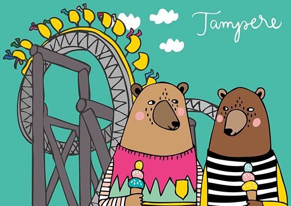 Postikortti Mira Mallius - Särkänniemi