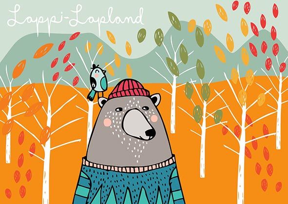 Postikortti Mira Mallius - Ruska