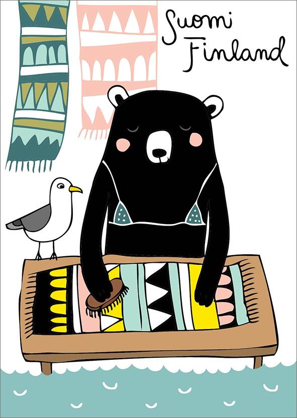 Postikortti Mira Mallius - Mattopesu