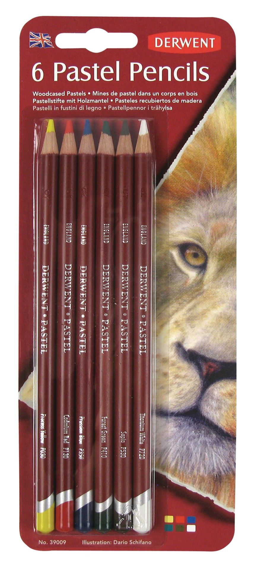 Derwent Pastel 6 kynää blister