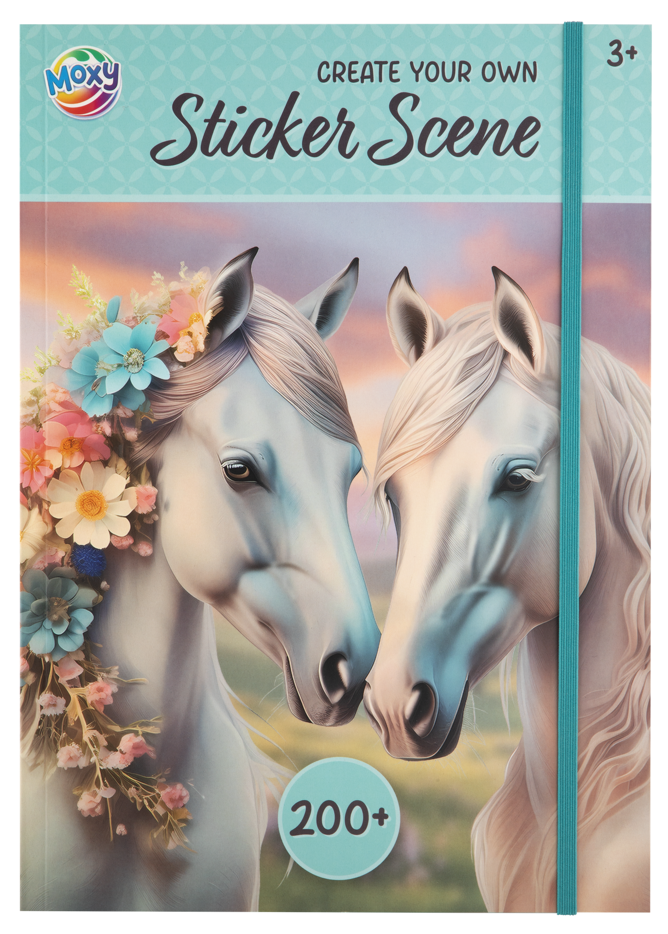 HORSE Sticker scene book A4,  200+ stickers