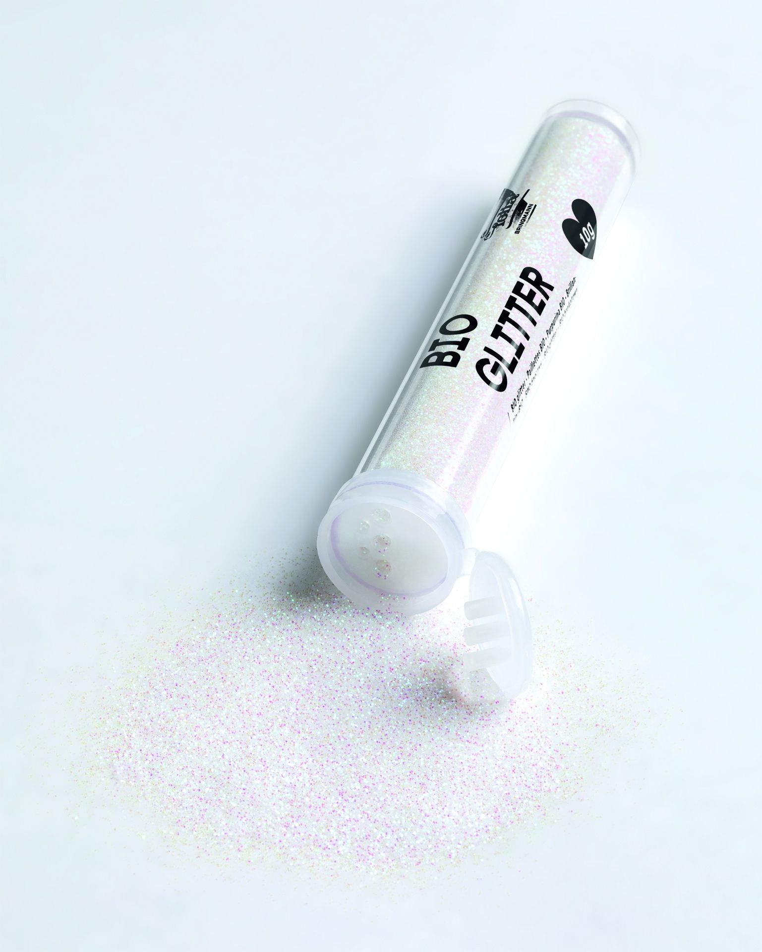 BIO Glitter 10g iridescent white