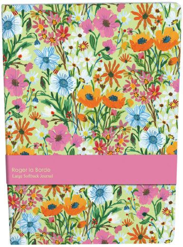 Muistikirja A4 Roger la Borde - Flower Field  Large Softback Journal