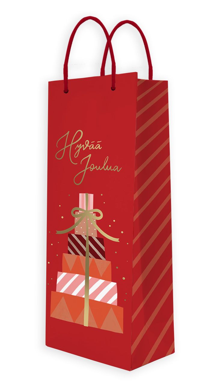 Lahjakassi joulu pullokassi Putinki Letters - Pakettipino, Hyvää joulua
