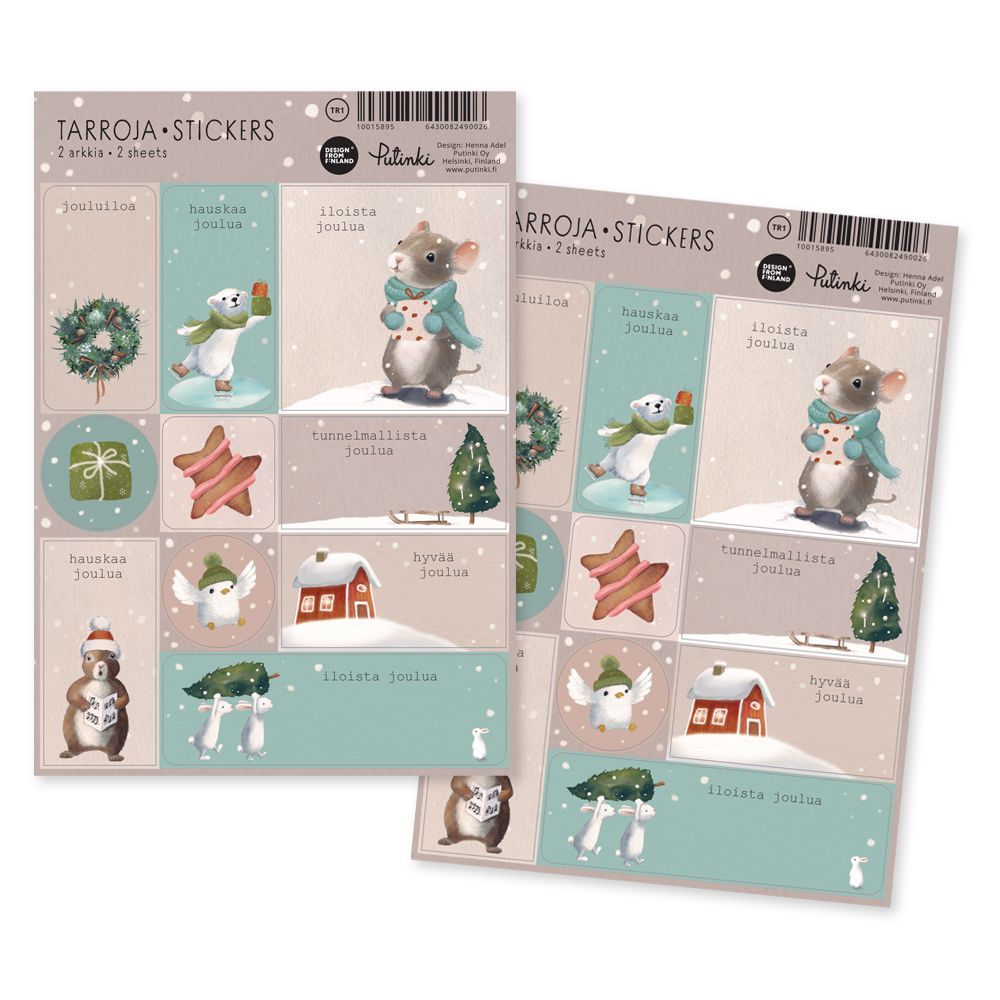 Pakettitarrat joulu Henna Adel - Talvinen kylä