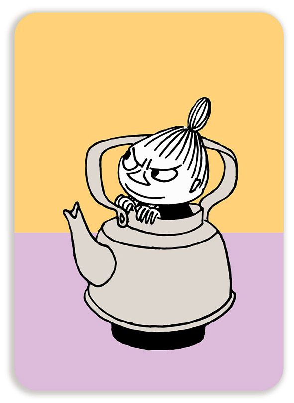 Postikortti Muumi - Pikku Myy kannussa