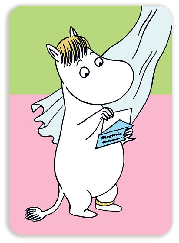 Postikortti Muumi - Niiskuneiti ja kirje