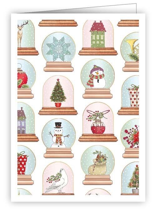 Pakettikortti joulu Quire - Lumisadepallot