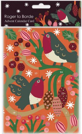 Joulukalenterikortti Roger la Borde - Linnut