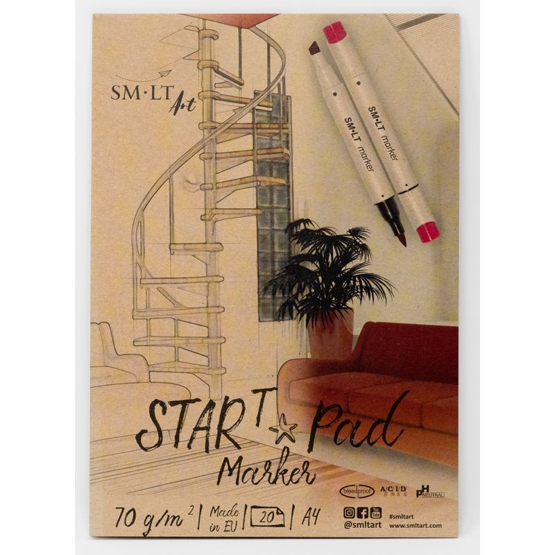 SMLT Star T marker-lehtiö 75g A4 (20) FSC