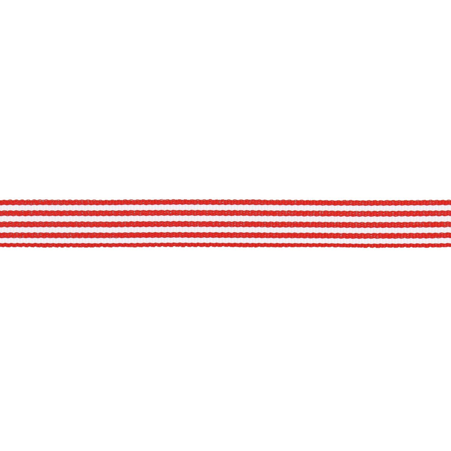 RICO lahjanauha 13 mm x 3 m kaksoisraidat punainen valkoinen