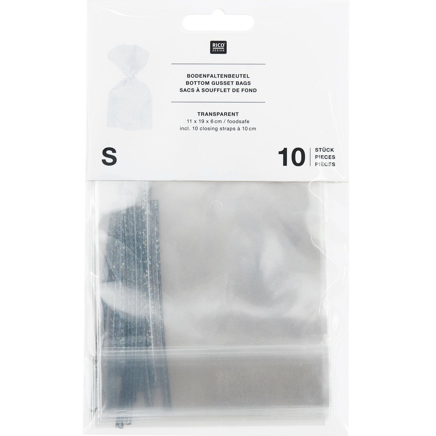 Lahjapussit joulu Rico Design - S, Transparent