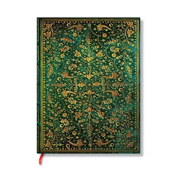 Muistikirja Paperblanks Midi Unlined - Emerald Flower