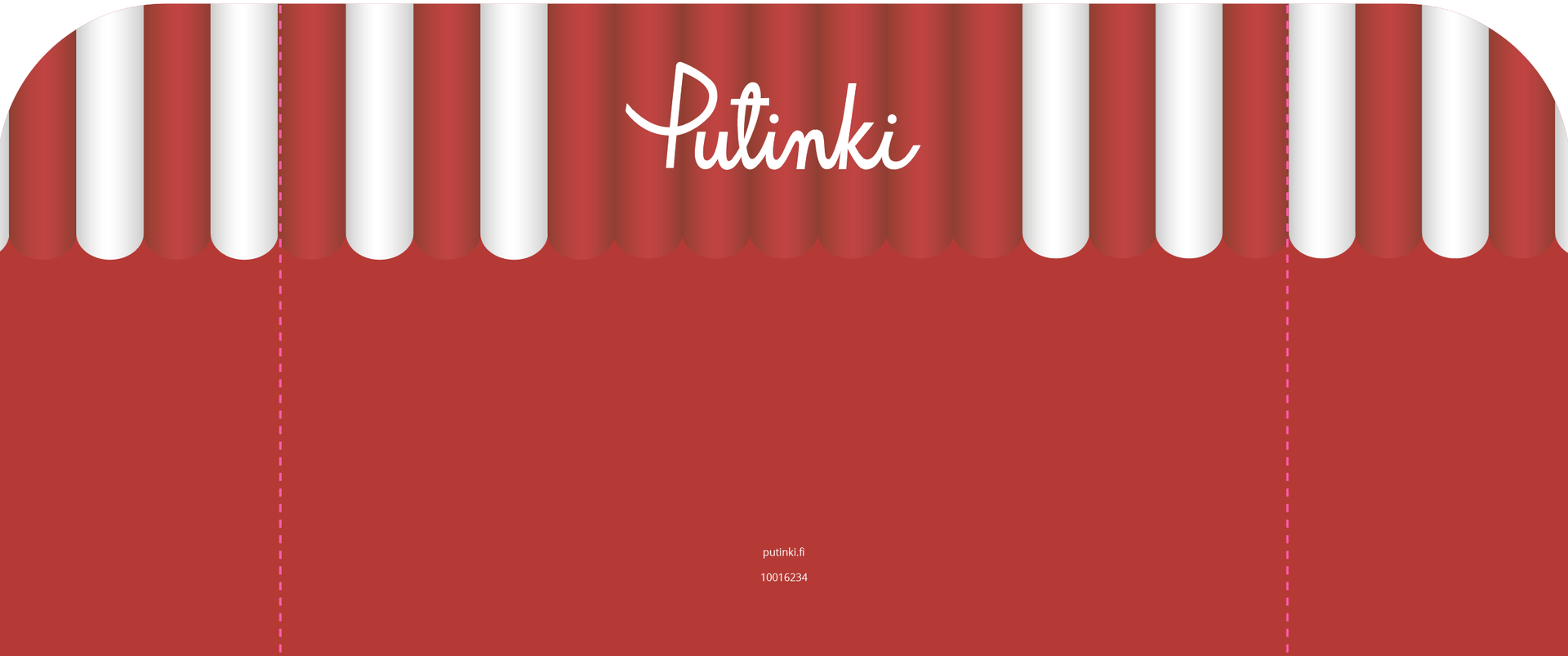 OPASTE Joulu lattia/pahvitelineeseen - Punavalkoraidallinen