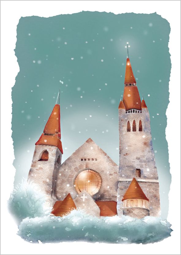 2-osainen kortti Henna Adel - Tampereen tuomiokirkko