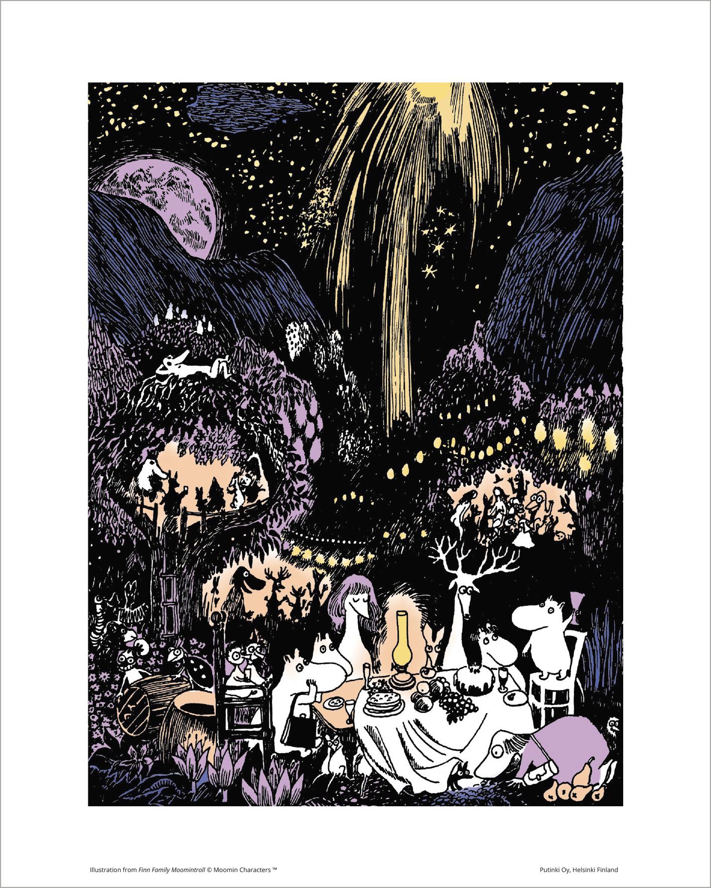 Juliste Putinki Muumi 24x30cm - Elokuunjuhlat