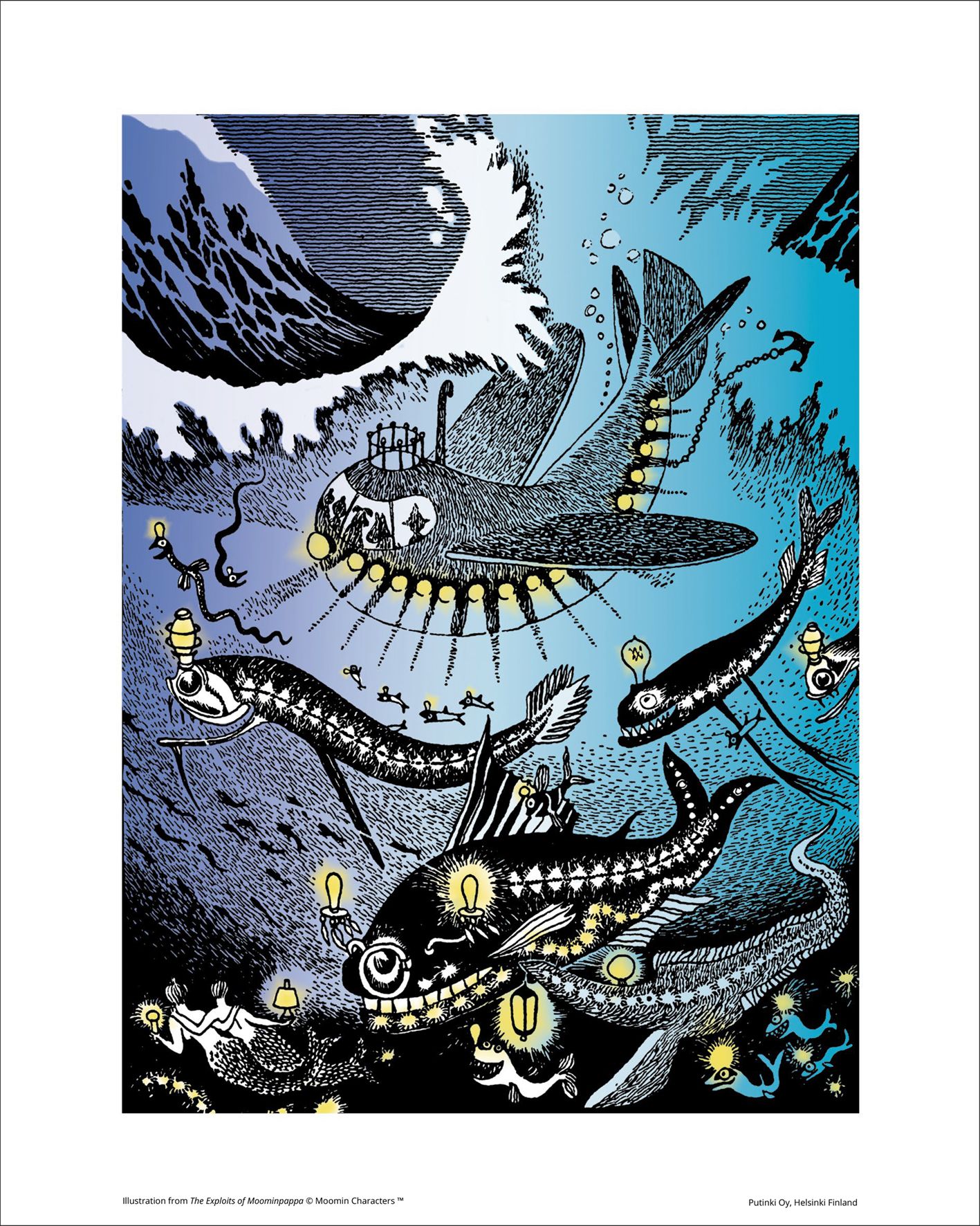 Juliste Putinki Muumi 24x30cm - Amfibi