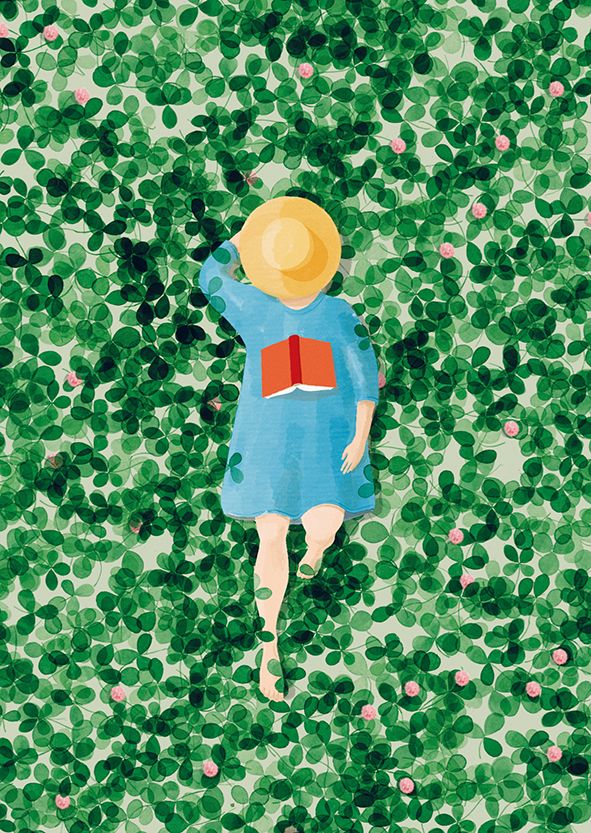 Postikortti Polka Paper - Lukija