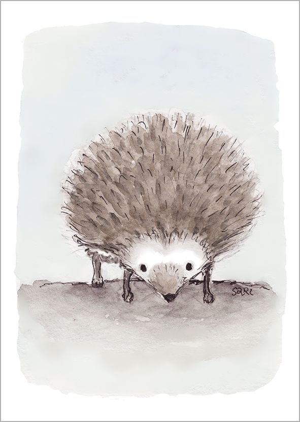 Postikortti Sari's Artwork - Siili