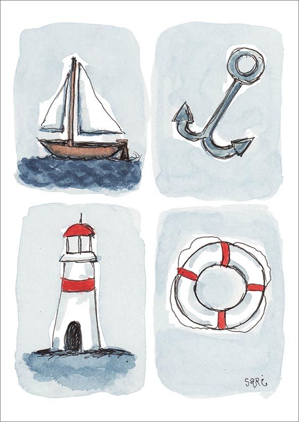 Postikortti Sari's Artwork - Meriaihe