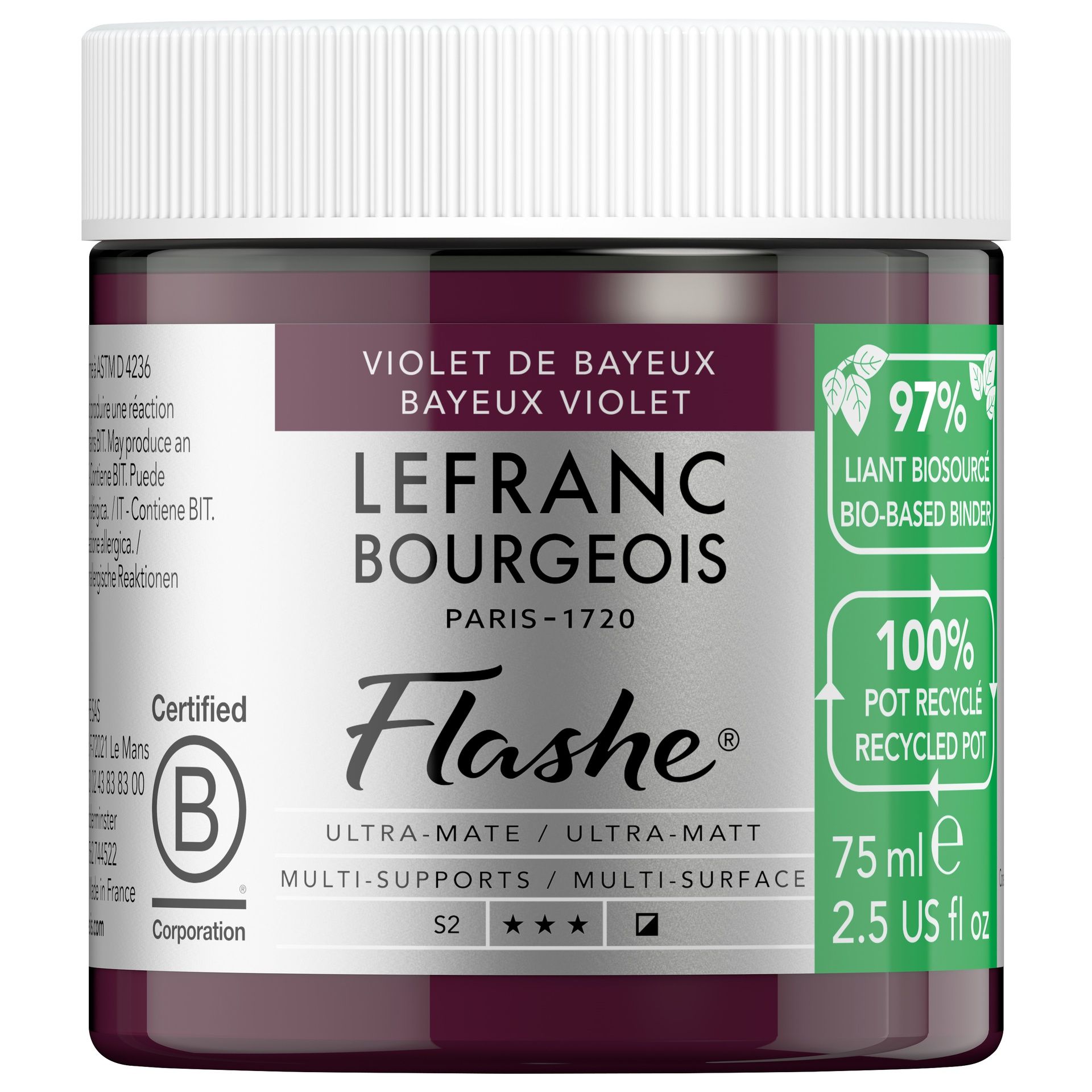 Vinyylimaali 75 ml LB Flashe BIO Bayeux Violet
