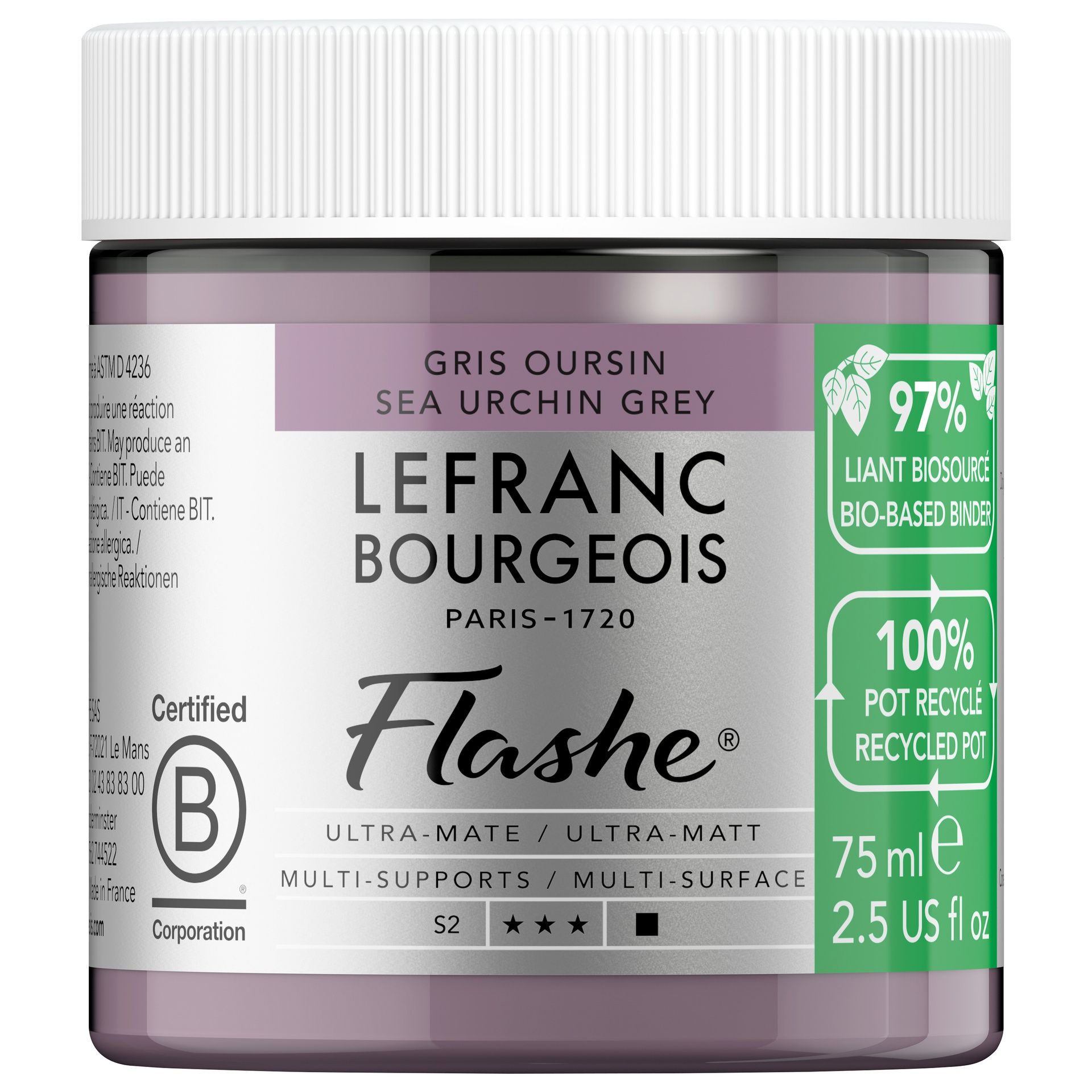 Vinyylimaali 75 ml LB Flashe BIO Sea Urchin Grey