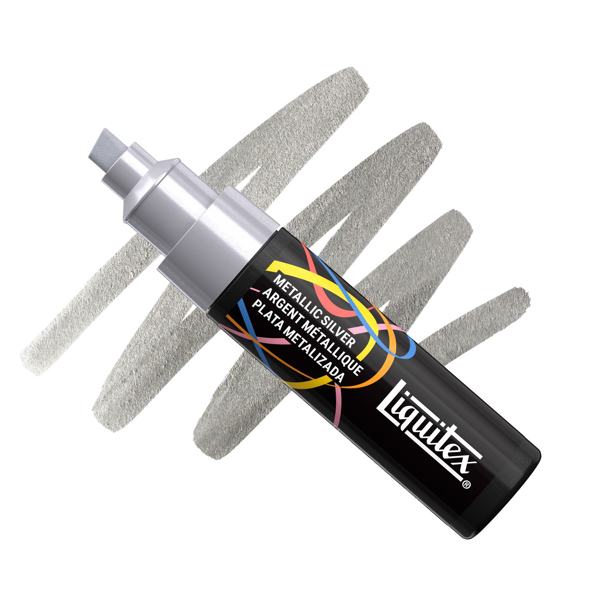 Akryylitussi Liquitex 8 mm Metallic  Silver X0068