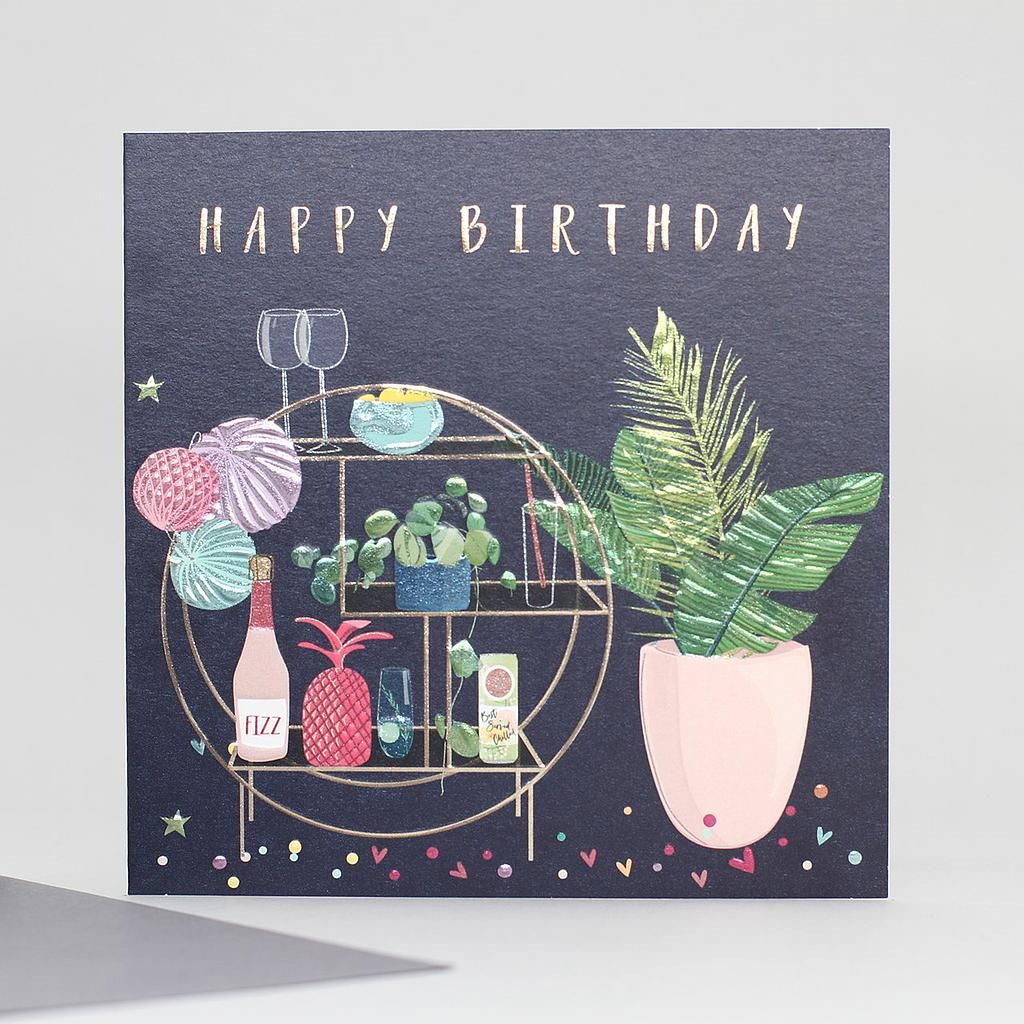 2-osainen kortti Belly Button - Happy Birthday, hylly