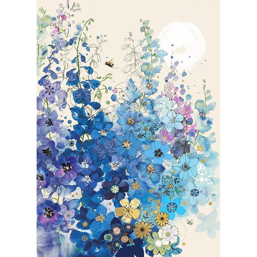 2-osainen kortti Bug Art - Kukkaniitty