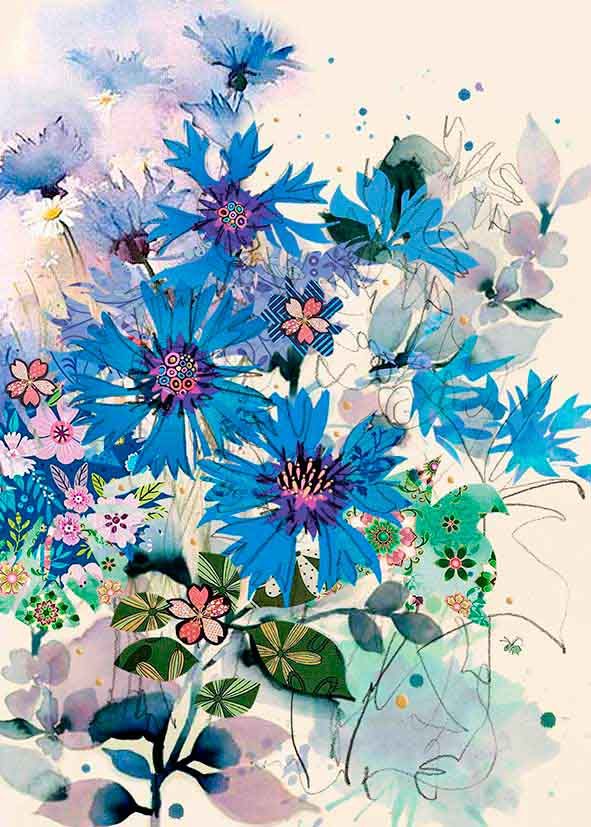 2-osainen kortti Bug Art - Ruiskaunokki