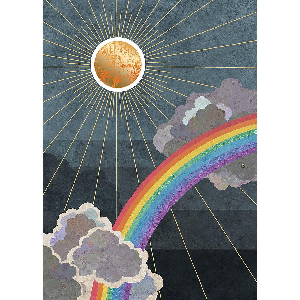 2-osainen kortti Bug Art - Sateenkaari