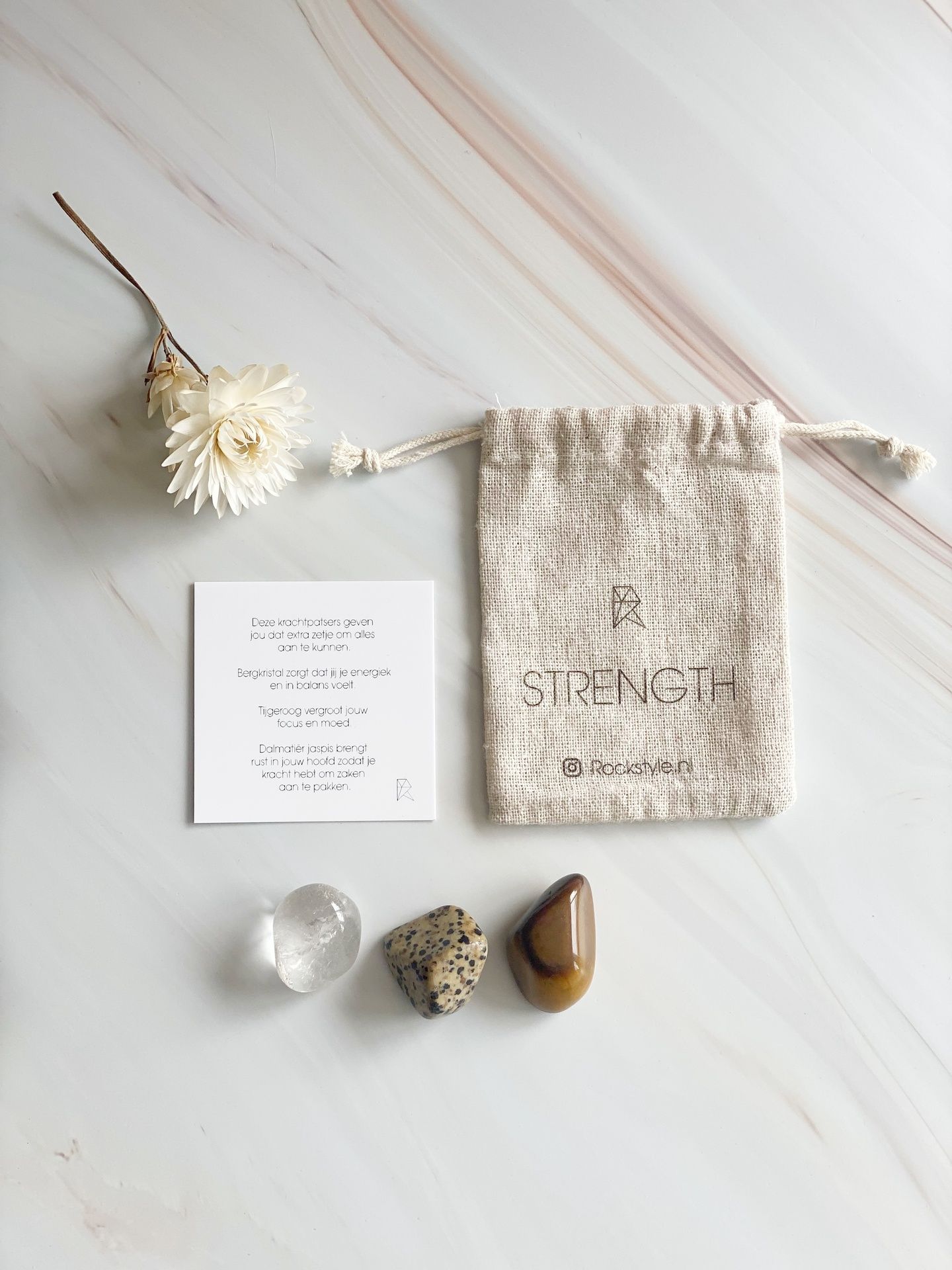 Voimakivet lahjapussissa Rockstyle - Strength