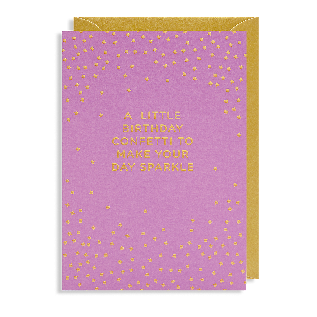 2-osainen kortti Lagom - A little birthday confetti