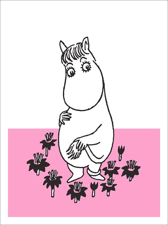 2-osainen kohopainokortti Muumi - Niiskuneiti