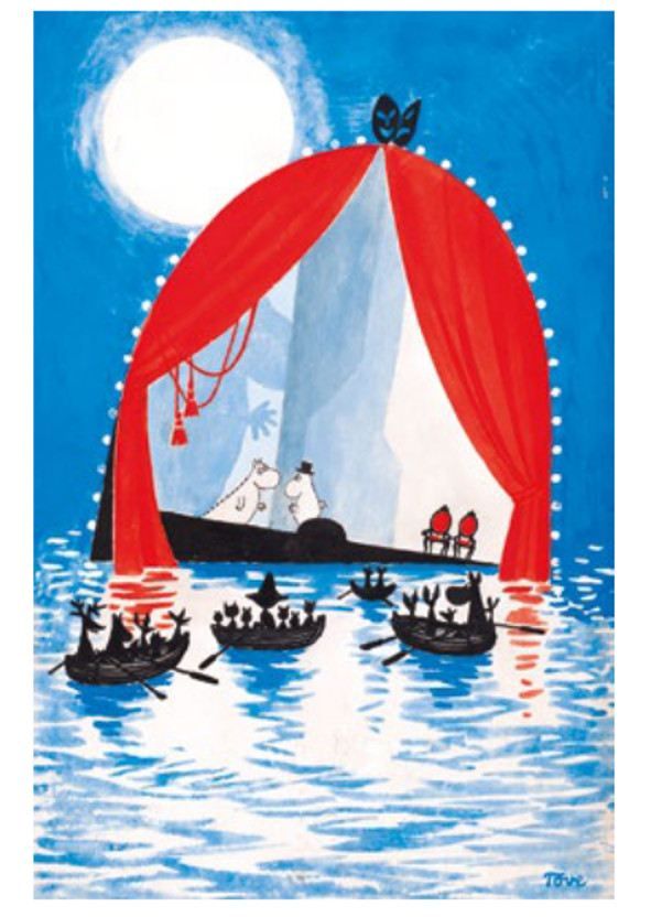 2-osainen kortti Muumi - Kelluva Teatteri