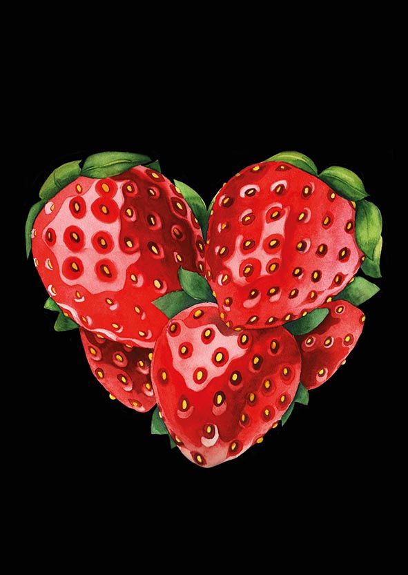 2-osainen kortti Natali Kit - Mansikkasydän