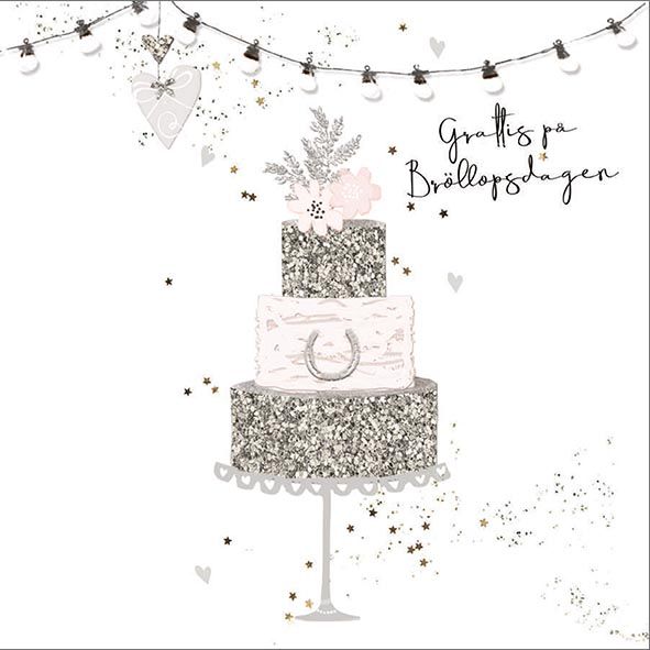 2-osainen neliökortti Hammond Gower - Grattis på bröllopsdagen