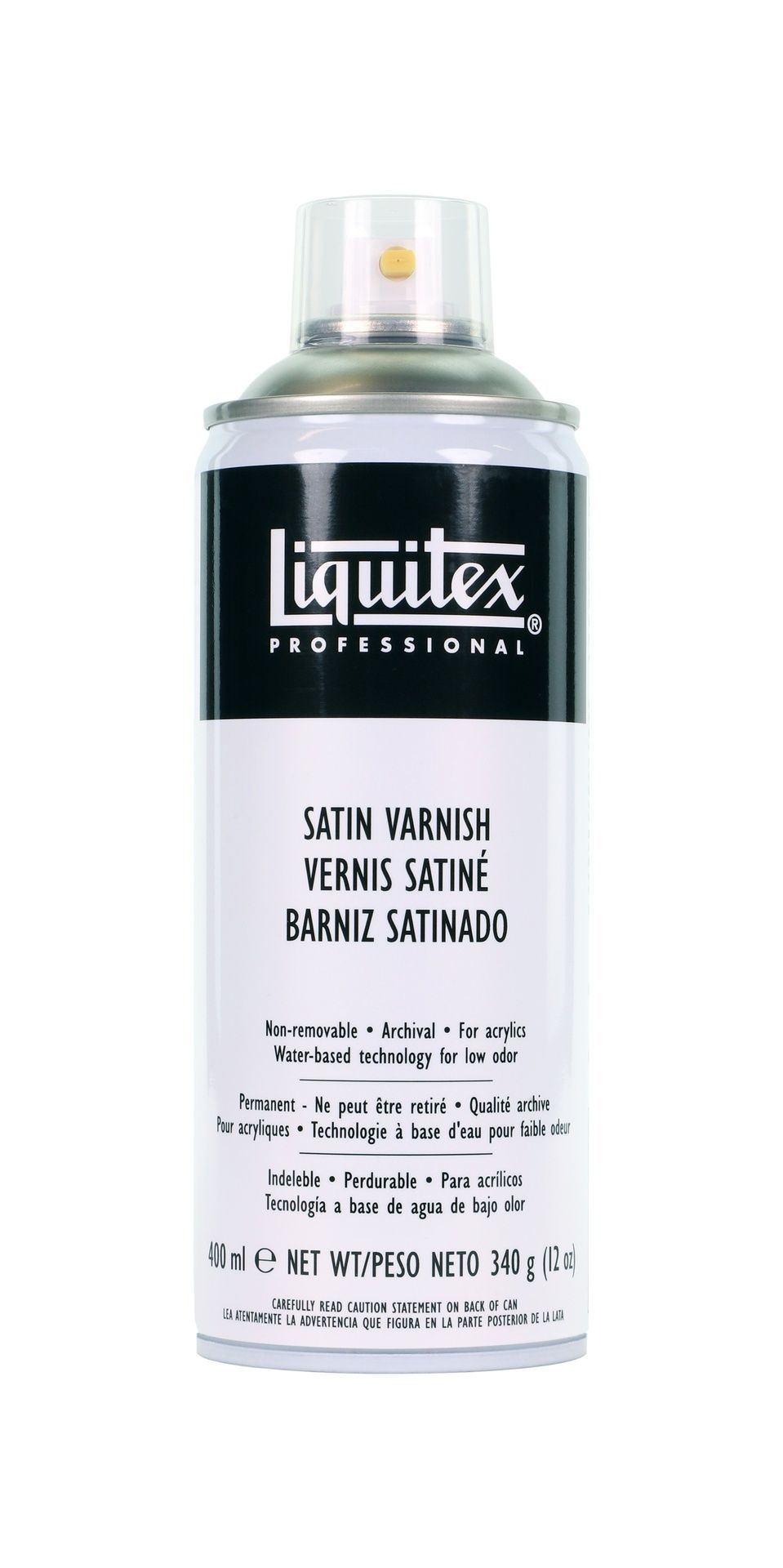 Liquitex Varnish Satin Spray 400ml, Varnish