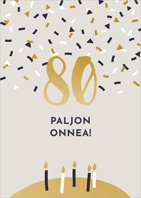 2-osainen kortti Putinki Moments - 80v. Ikävuosikortti