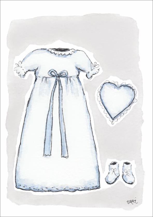 2-osainen kortti Sari's Artwork - Vaaleansininen kaste