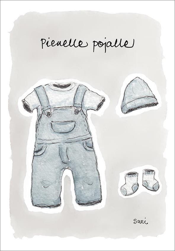 2-osainen kortti Sari's Artwork - Pienelle pojalle